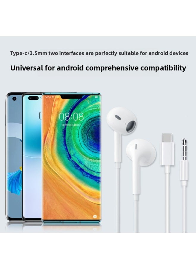 Yao Fang In-ear Wired Headset For Apple For Huawei Type-c Android For Iphone Universal With Microphone-Color:P47 4 Generation 3.5mm Pin