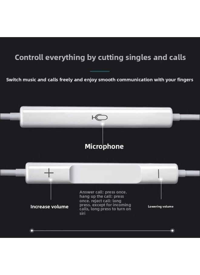 Yao Fang In-ear Wired Headset For Apple For Huawei Type-c Android For Iphone Universal With Microphone-Color:P47 4 Generation 3.5mm Pin