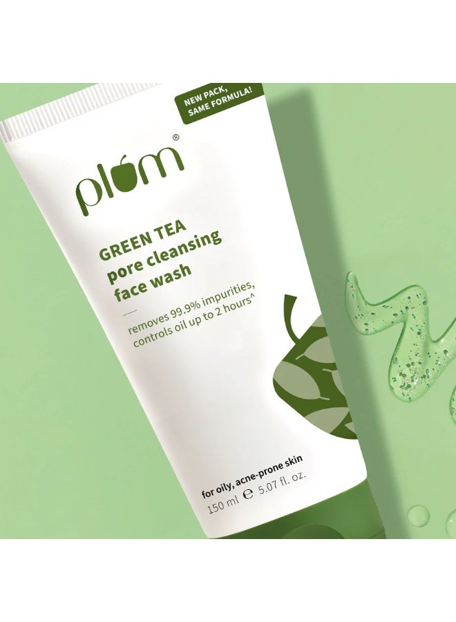 Plum غسول وجه لتنظيف المسام بالشاي الأخضر 150 مل - Image 2