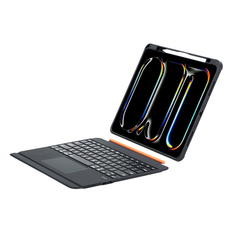 لوحة مفاتيح سحابية بالتحكم السحابي (Magic Control Keyboard) - لوحة مفاتيح قابلة للفصل بالطاقة المغناطيسية - غاية للحماية مع لوحة مفاتيح دوارة من سبائك الألومنيوم بزاوية 360 درجة متوافقة مع أجهزة آي باد بحجم 12.9 بوصة / 13 بوصة - Image 2