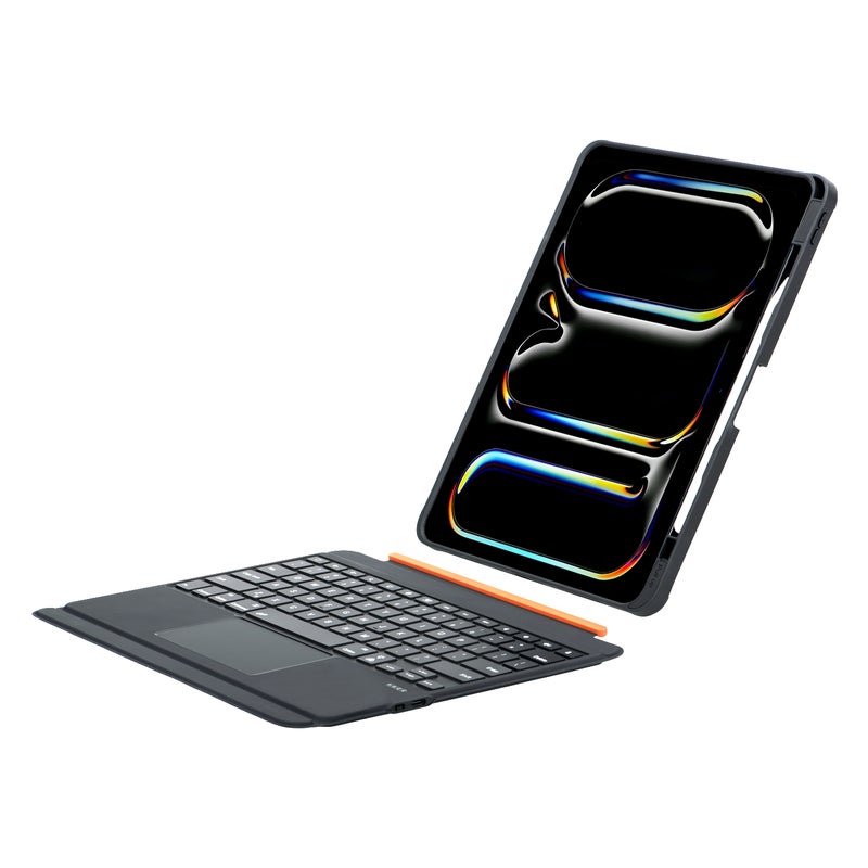 لوحة مفاتيح سحابية بالتحكم السحابي (Magic Control Keyboard) - لوحة مفاتيح قابلة للفصل بالطاقة المغناطيسية - غاية للحماية مع لوحة مفاتيح دوارة من سبائك الألومنيوم بزاوية 360 درجة متوافقة مع أجهزة آي باد بحجم 12.9 بوصة / 13 بوصة - Image 3