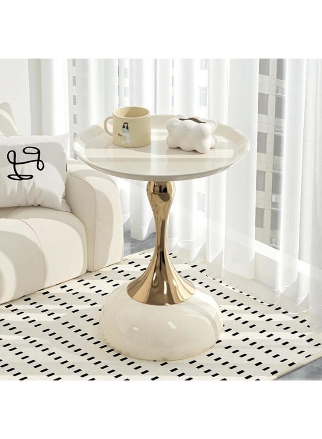 Uptyia Elegant Modern Side Table，Small Beside Table，Round End Table for Living Rooms, Cafes, Dining Rooms, Bedrooms, Outdoors - Image 1
