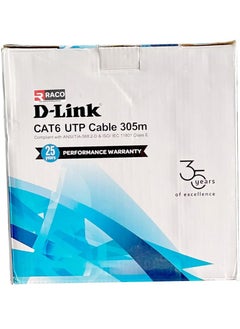 RACO D-Link 4 Pair UUTP Data Cable, CAT-6, Ethernet Network Cable Roll 305 Meter Grey for Computer, Laptops, Routers, Ethernet Switch, TV - pzsku/Z61785F0D84B4F6A2013BZ/45/_/1724068832/0f56e1f1-57e6-4e05-9e1e-9413f809f09a