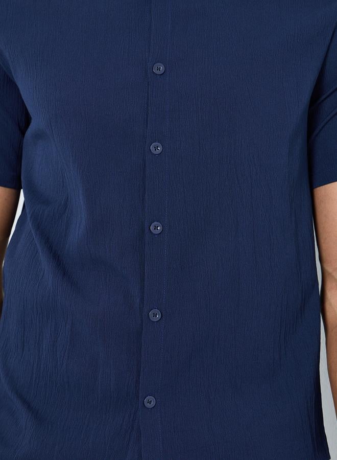 Take Two Men Solid Stand Collar Shirt and Pants Co-Ords - Image 3