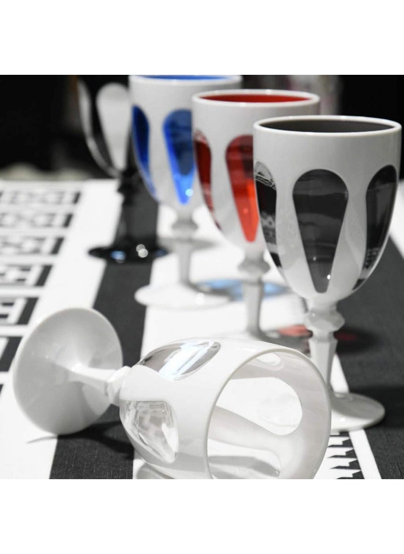 Baci milano White Acrylic Goblet 17.8 cm  - Image 2