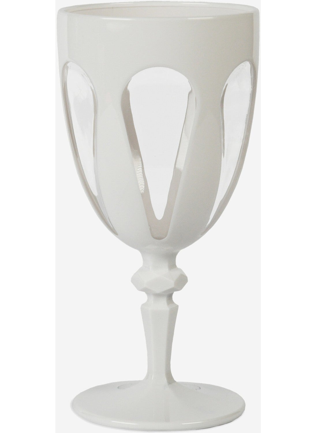 Baci milano White Acrylic Goblet 17.8 cm  - Image 1