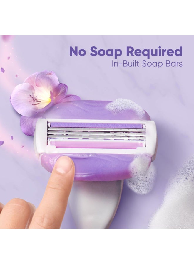 Venus Gillette Venus ComfortGlide Women’s Razor – Avocado Scent - Built-in Soap Bars for Smooth & Comfortable Shave - Image 4