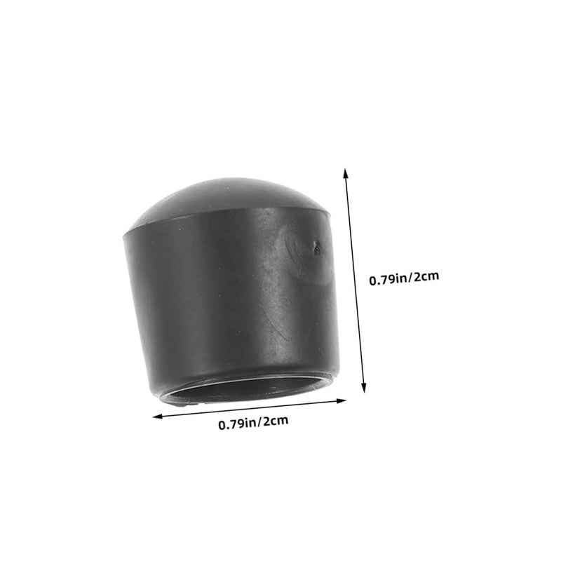 Black Plastic Foosball Rod End Caps 16pcs Set Sturdy Protectors Standard Fit Table Soccer Game Accessories - Image 3