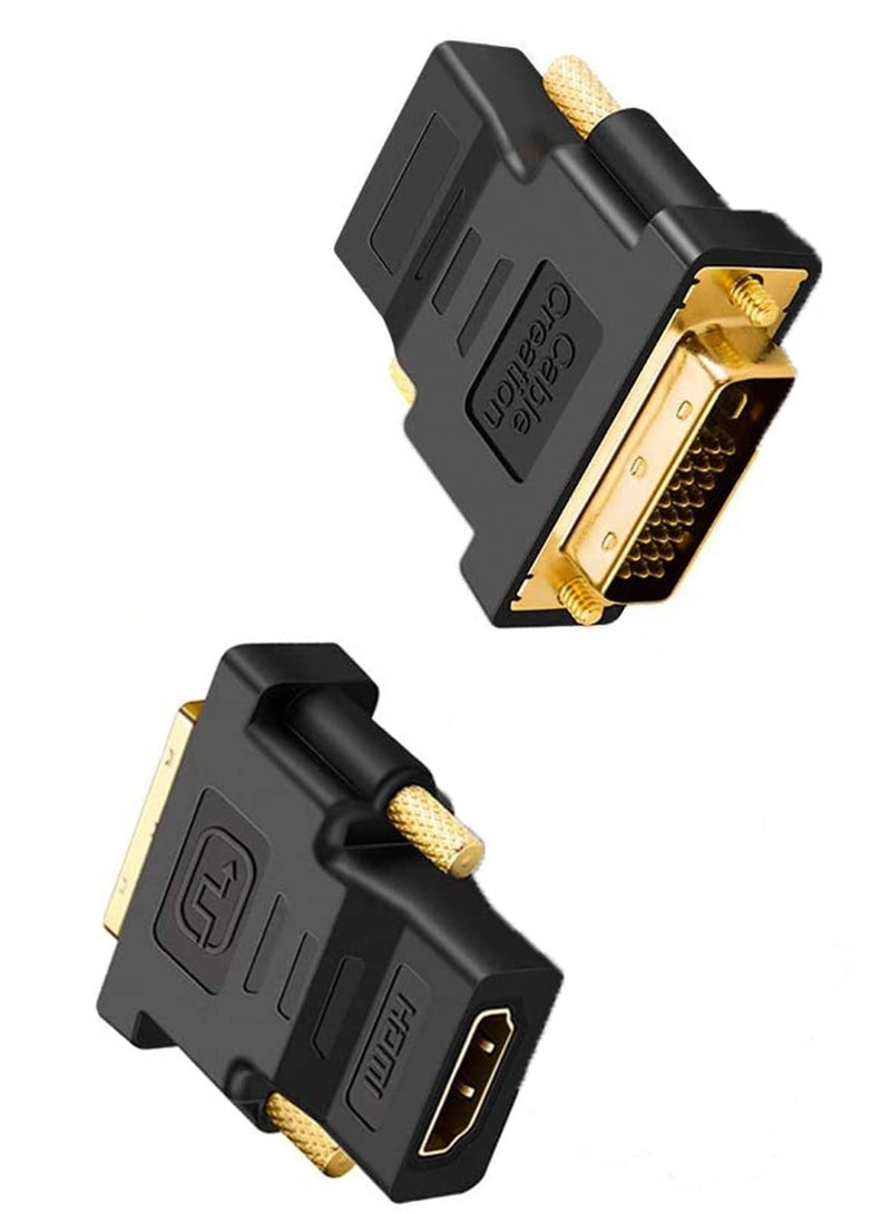 SYOSI DVI to HDMI Adapter Bi-Directional DVI-D(24+1) Male to HDMI Female Converter Support 1080P 3D - Image 1
