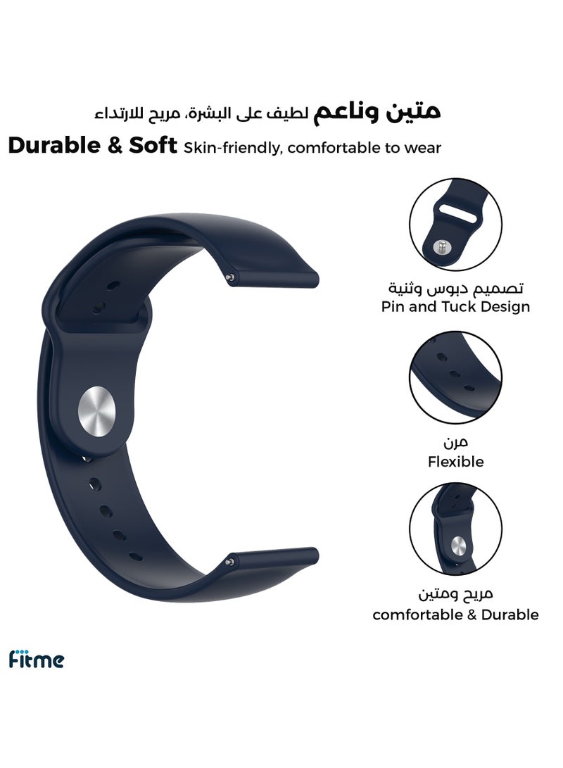FITME Clip Silicone Band For Huawei Watch GT (46mm) / Watch GT 2e (46mm) / GT 2 / GT 2 Pro / GT 3 / GT 3 Pro (46mm) / GT Runner / GT 4 (46mm) / GT5 (46mm) \ GT5 pro (46mm) - (22 mm)  - Image 2