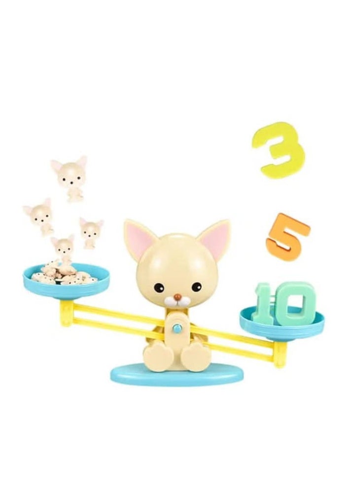 The educational number balance game teaches children counting and addition in an enjoyable way, while enhancing memory and fine motor skills. It is suitable for children aged 3 and above.