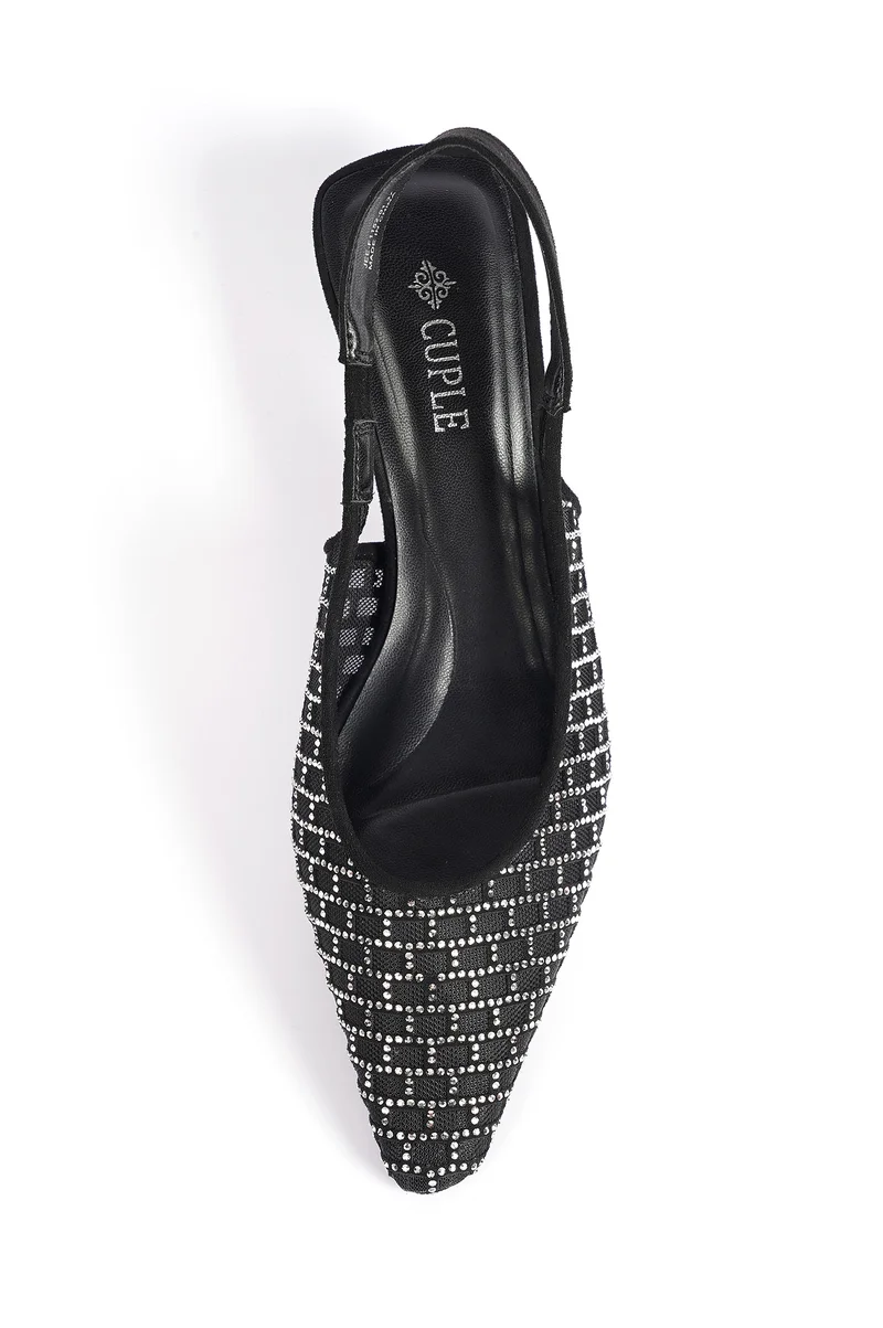 Cuple Ladies  Slip-On slingback Mules embellished