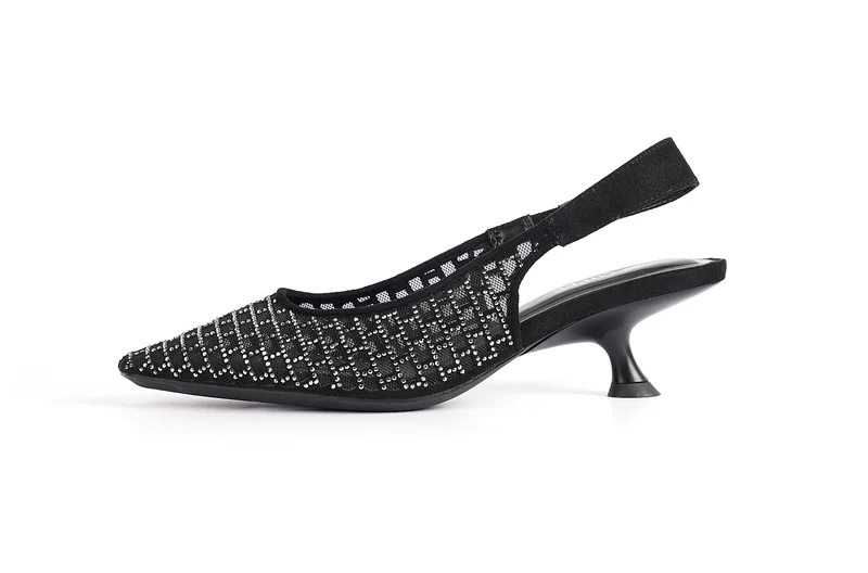 Cuple Ladies  Slip-On slingback Mules embellished