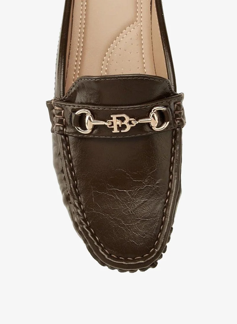 Flora Bella By Shoexpress Horsebit Detail Slip-On Mules