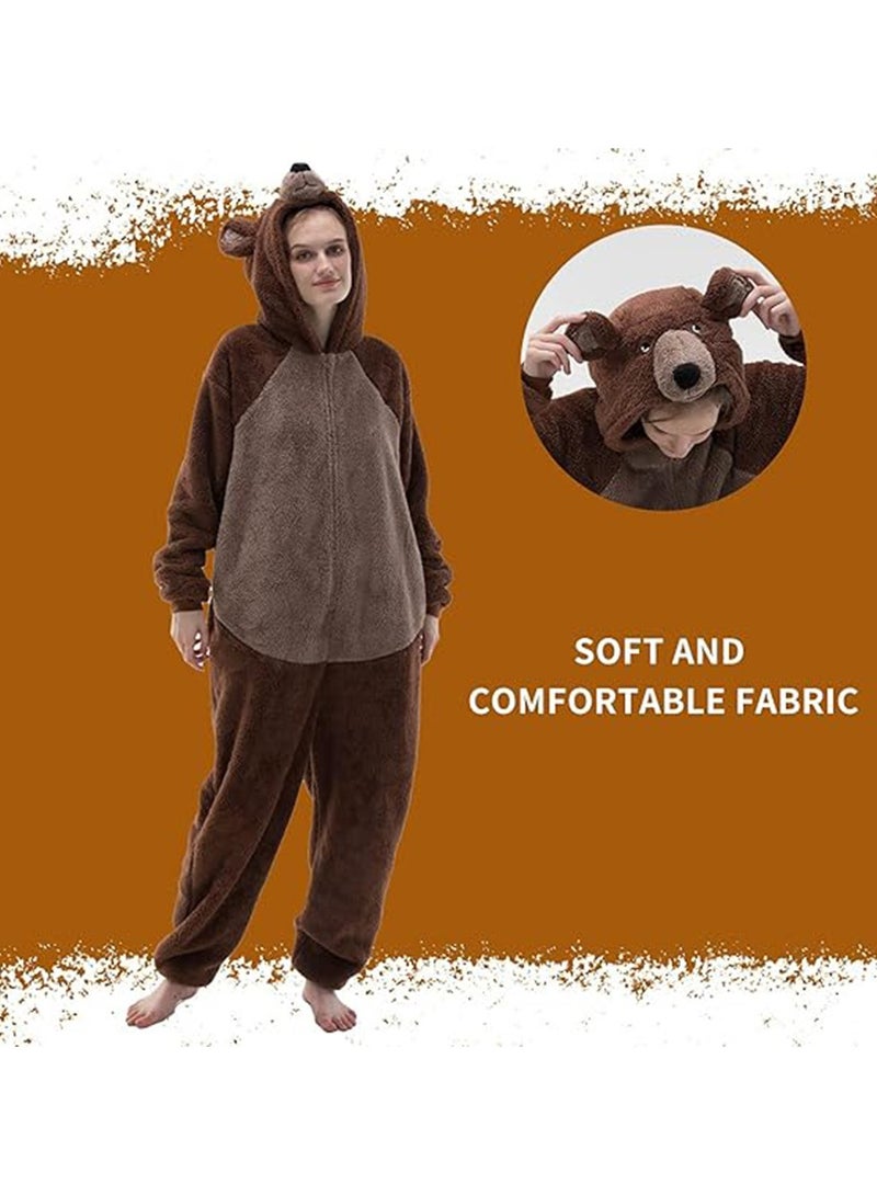 Snug Fit Unisex Adult Onesie Pajamas, Cosplay Animal One Piece  Costume Sleepwear Homewear  - Image 2