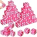 Poen 30 Pcs Dice Set Opaque 16mm Dice Casino Theme Party with White Pips for Game Party Family Board GamesHot Pink - Image 2