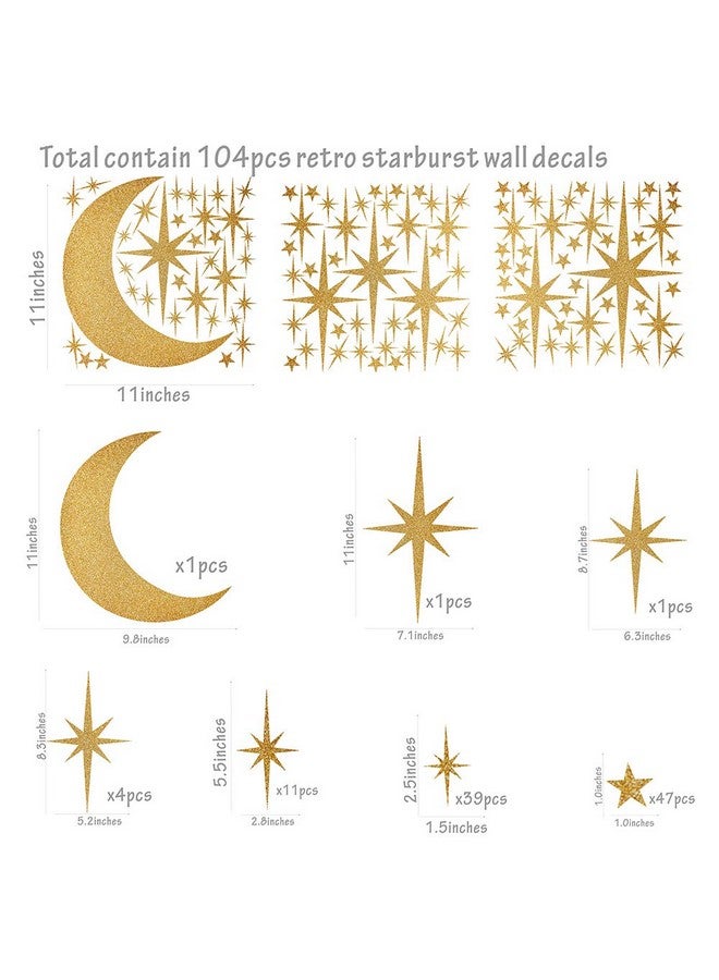 إيزما الرجعية نجمي جدار الشارات ملصقات جدار نجمة الذرية نجمة جدار الشارات نجمة جدار الشارات الفتيات غرفة جدار الشارات قشر وعصا القمر جدار الشارات - Image 2