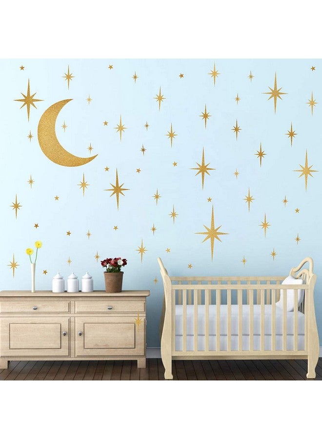 إيزما الرجعية نجمي جدار الشارات ملصقات جدار نجمة الذرية نجمة جدار الشارات نجمة جدار الشارات الفتيات غرفة جدار الشارات قشر وعصا القمر جدار الشارات - Image 4