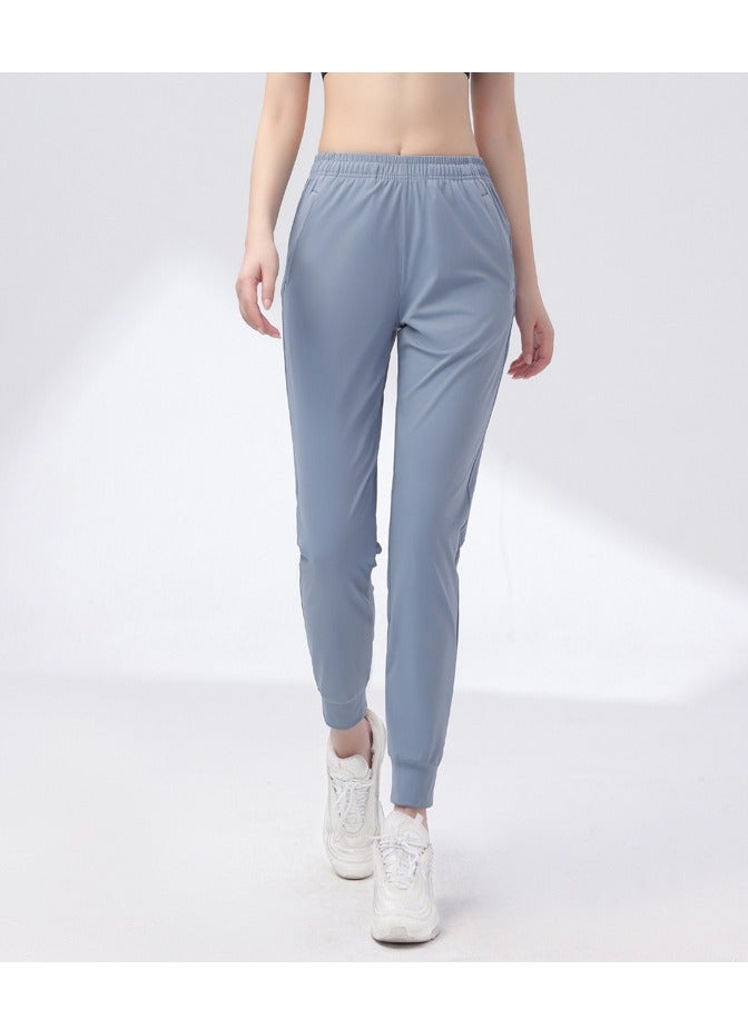 Loquat Women's Sports Casual Pants High Spring Speed Dry Bundle Foot Pants Running Fitness Slim Yoga Sports Sweatpants  - Image 1