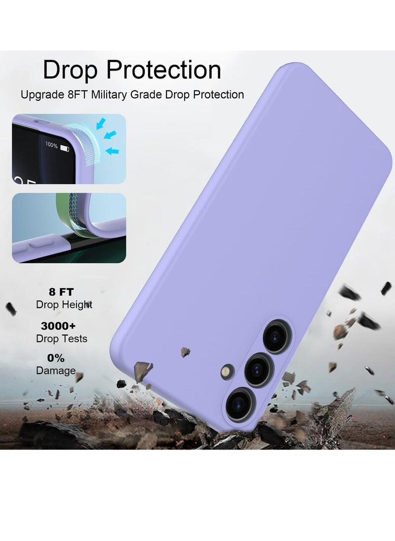 ELTRAZONE Slim Liquid Silicone Case for Samsung Galaxy S24 Plus,with Scratch-Resistant Microfiber Lining Shockproof Soft Silicone Protective Case for Samsung S24 Plus (Purple) - Image 4