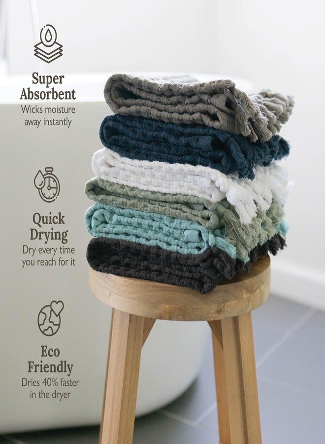 GILDEN TREE Decorative Waffle Hand Towels for Bathroom, 20x35 Large, Quick Drying Fingertip Towel, 2 Pack, Modern Style (Stone) - Image 5