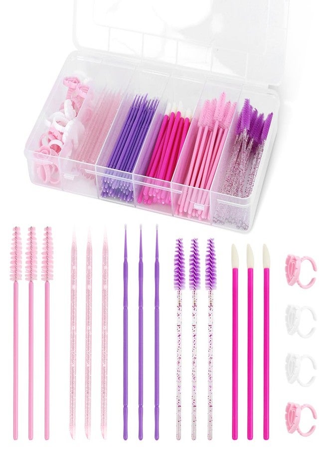 MAYCREATE® Makeup Tools for Women, Eyebrow Brush, Mascara Brushes, Lipstick Applicators, Eyeshadow Applicators and Eye Liner Brush Combo, Disposable Travel Makeup Tool Kit - Image 1