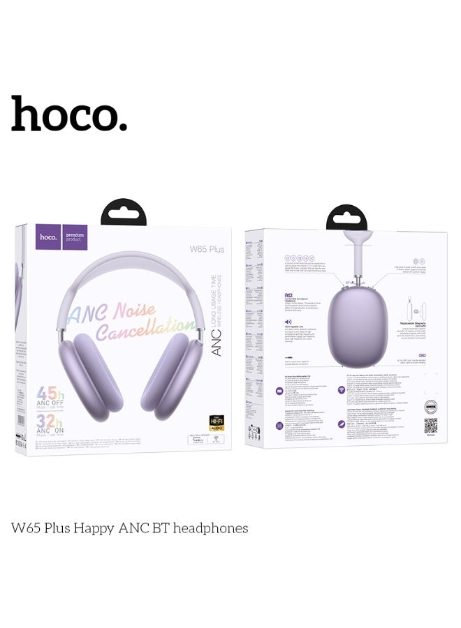 hoco. W65 Plus Happy ANC BT headphones - Image 2