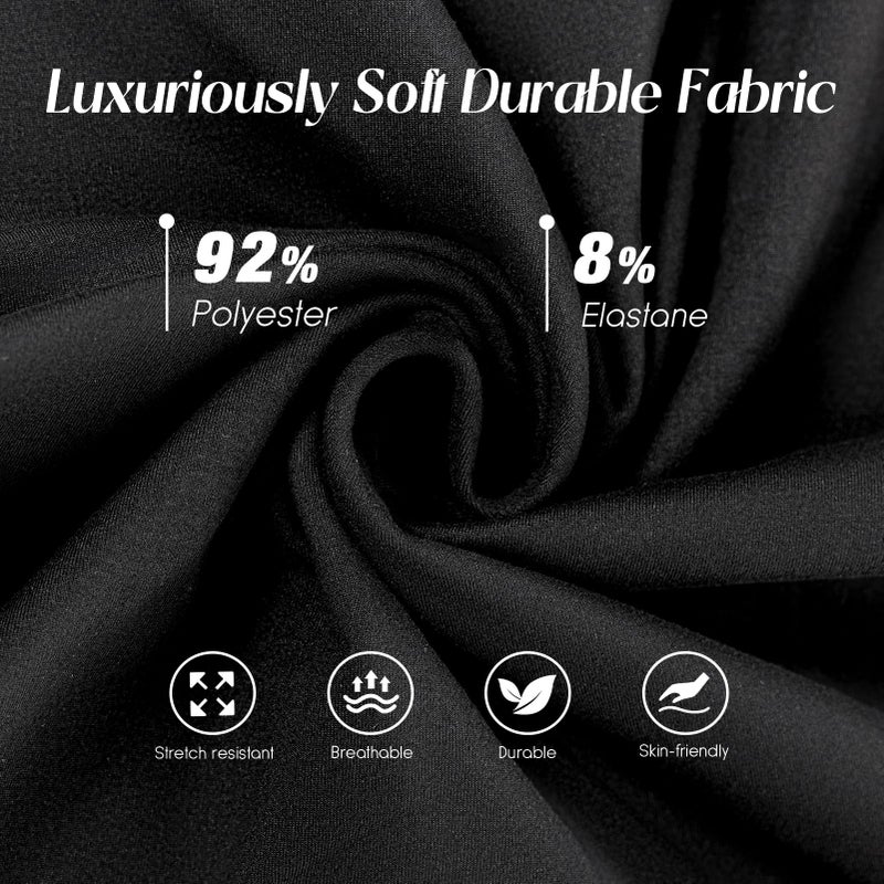 Walifrey Wide Leg Yoga Pants for Women, Loose Stretch Sweatpants with Pockets Casual Lounge, Black, L - Image 5