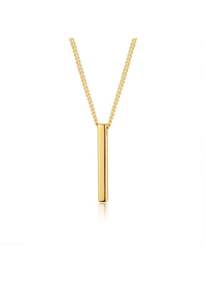 S.Leaf - Choker Necklace For Women Gold Plated Necklace Bar Necklace For Women Sterling Silver Dainty Gold Necklace For Women(03_Vertical_Gold) - Image 1