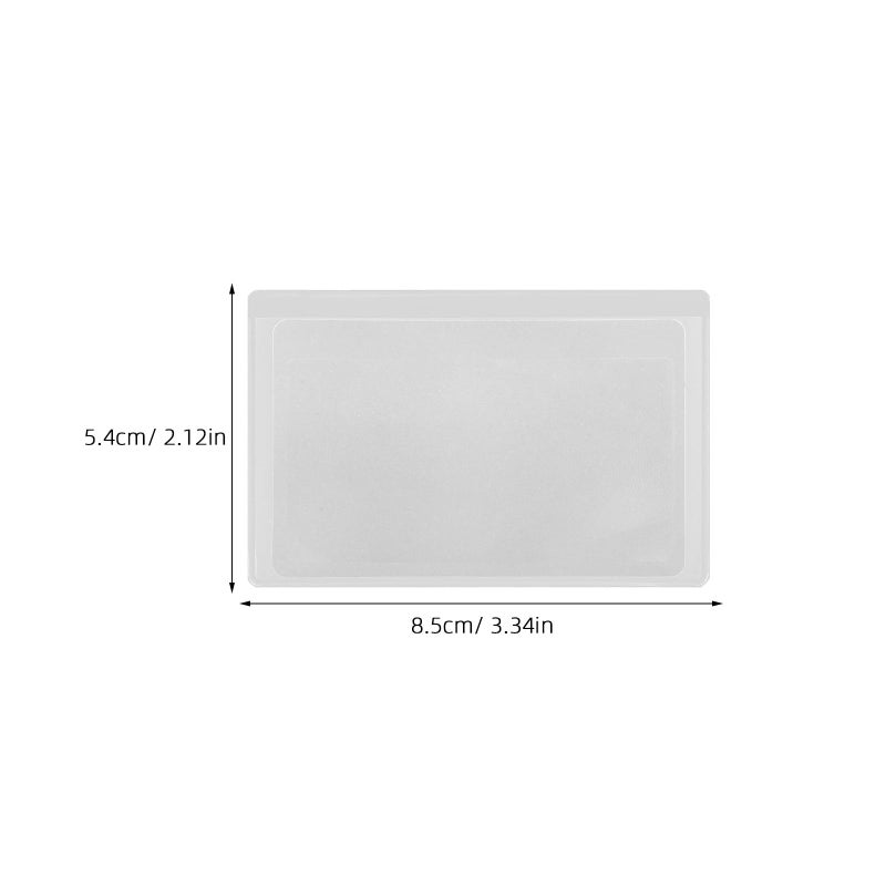 Portable 12PCS PVC Credit Card Magnifier Set Pocket Sized Reading Lens with Bookmark - Image 3