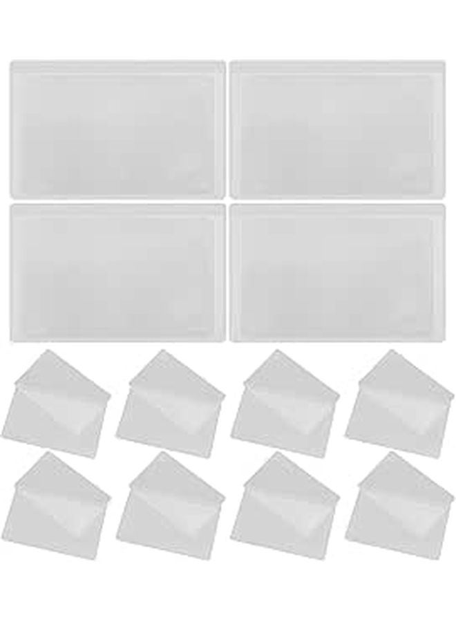 Portable 12PCS PVC Credit Card Magnifier Set Pocket Sized Reading Lens with Bookmark - Image 1