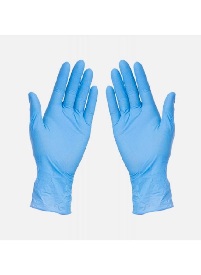 Nouvelle 100-Piece Disposable Nitrile Gloves Set blue L - Image 2