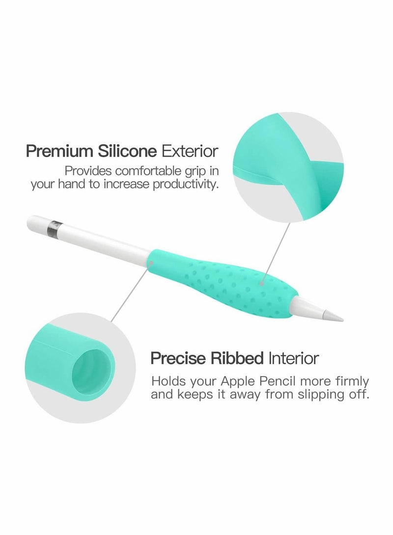 Captaintech Compatible for Apple Pencil 1st / 2nd Generation Case, Grip Holder Silicone Soft Anti-Slip Sleeve, Capacitive Stylus Sleeve Holder Protector ​(4 Pack) - Image 3
