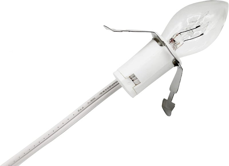 Creative Hobbies ® Single Light Replacement Clip in Lamp Cord for Christmas Village House Includes LED Light Bulb | 2 Pack - Image 2