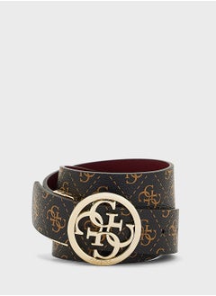 GUESS Logo Detailed None Allocated Hole  Belt  - Image 2