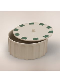 La Mesa La Mesa Porcelain Food Container Yathrib Collection, Green Dia 30Cm  - Image 2