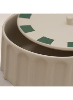 La Mesa La Mesa Porcelain Food Container Yathrib Collection, Green Dia 30Cm  - Image 3