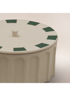 La Mesa La Mesa Porcelain Food Container Yathrib Collection, Green Dia 30Cm  - Image 1