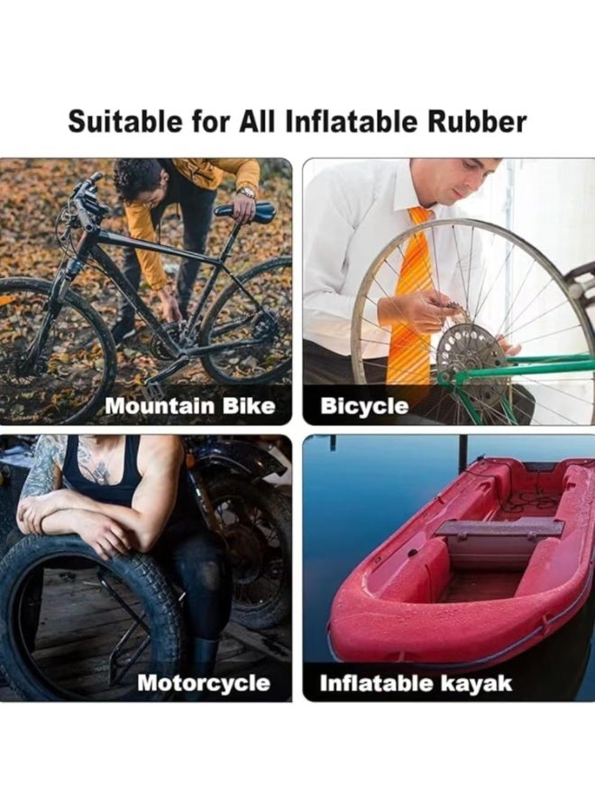 Arabest Bike Tire Repair Kit, Tire Patches, Portable Bicycle Tube Patch, Bicycle Tire Puncture Repair Kit with Glue, Puncture Patches And Tools for Road Mountain Bike Tyre Motorcycle Tire Repair - Image 5