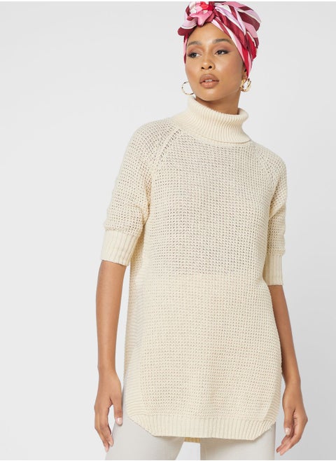 Turtleneck Tunic Sweater