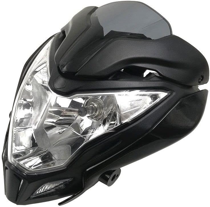 Yurefax مجموعة المصابيح الأمامية السوداء يوريفكس لدراجة بولسار 150/200 - Image 2