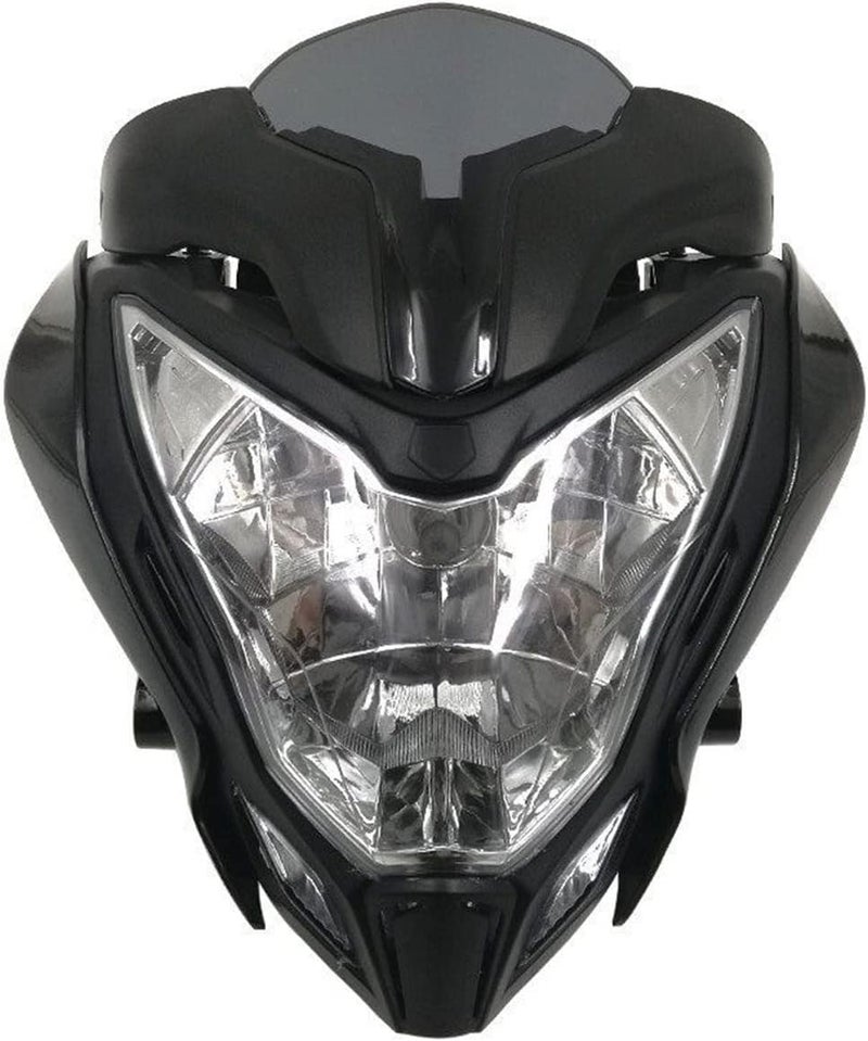 Yurefax مجموعة المصابيح الأمامية السوداء يوريفكس لدراجة بولسار 150/200 - Image 1