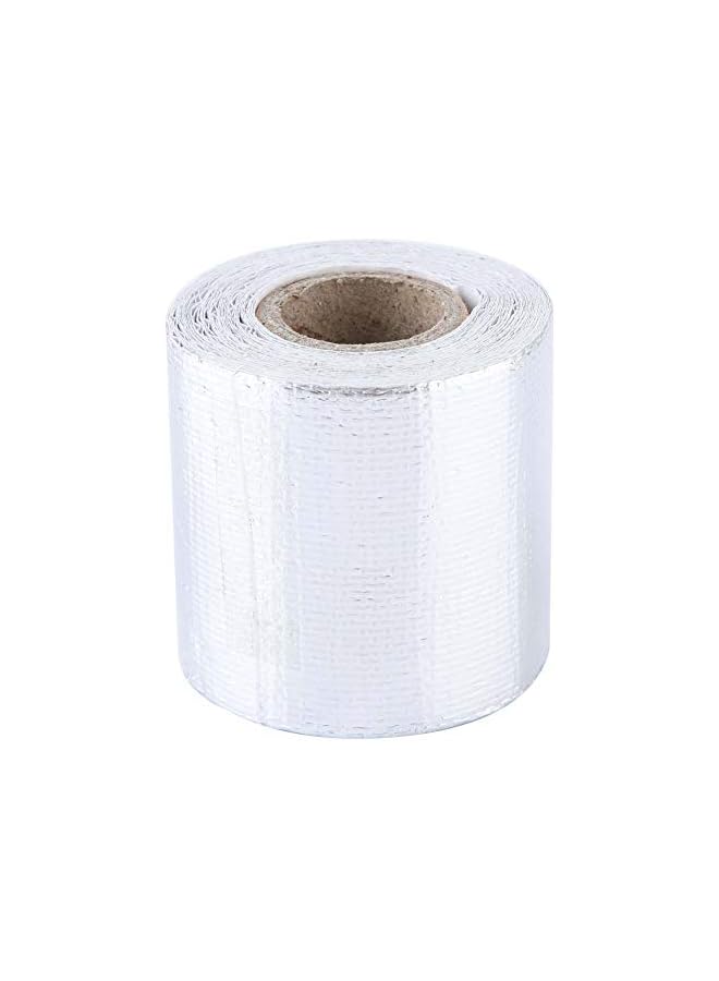 PROMASS Car Heat Shield Wrap, 5m * 5cm Car Aluminum Foil Adhesive Reflective Heat Shield Wrap Tape (Silver 5M*5Cm) - Image 2