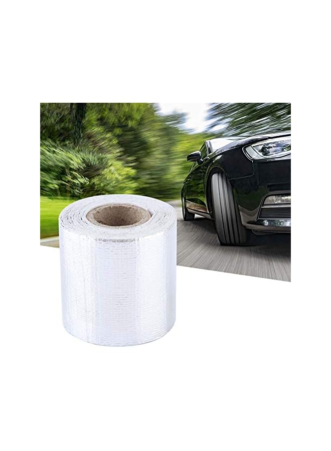 PROMASS Car Heat Shield Wrap, 5m * 5cm Car Aluminum Foil Adhesive Reflective Heat Shield Wrap Tape (Silver 5M*5Cm) - Image 3