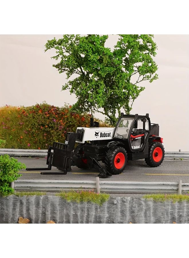 High Reach Forklift 1 64 Scale Construction Vehicle Toy Zinc Alloy Model For Boys - Image 1