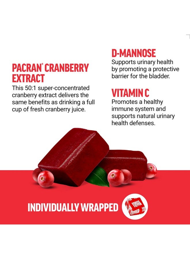 FORCE FACTOR Cranberry Soft Chews, Cranberry Supplement with D Mannose and Cranberry Extract to Support Bladder and Urinary Tract Health for Women, Vegan, Sweet Cranberry Flavor, 60 Soft Chews - Image 3
