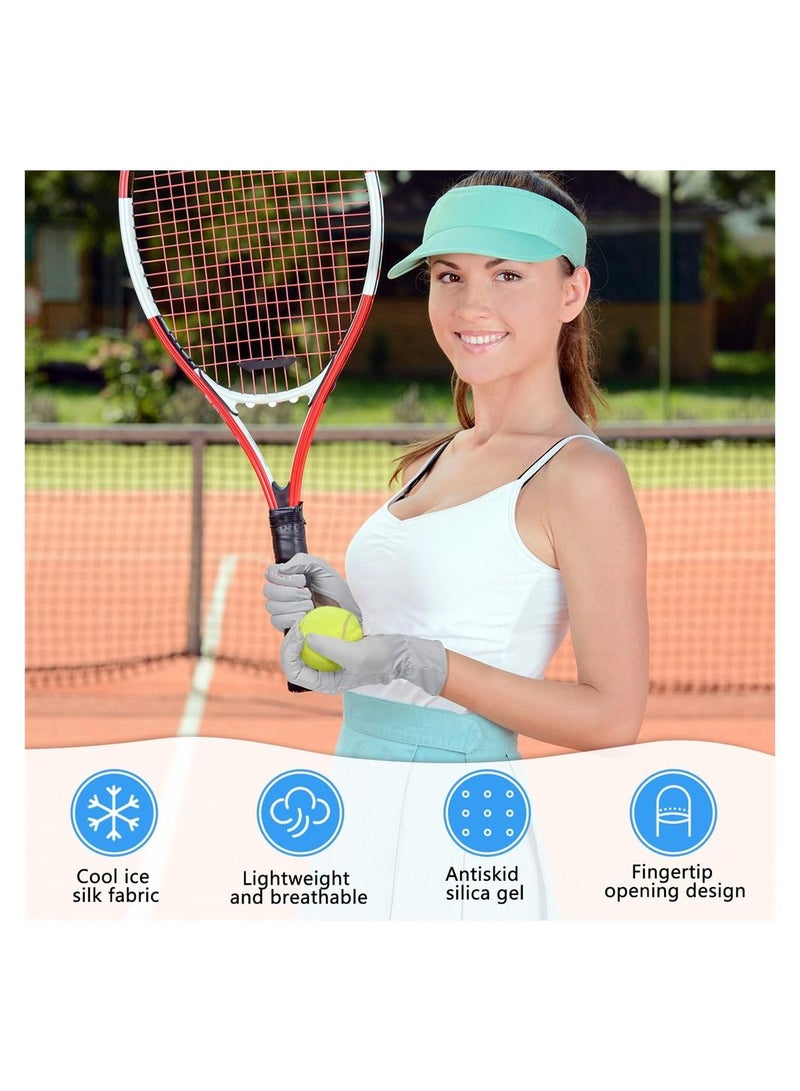 Y&D Summer Sun Gloves  2 Pairs Women Driving UV Protection Full Finger Touchscreen Non Slip Quick Dry Gloves Breathable Outdoor for - Image 5