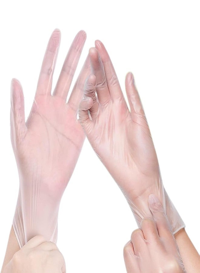 Green Direct Vinyl Gloves, Disposable, Powder-Free, Latex-Free, Clear, Box of 100 - Durable, Multipurpose Gloves for Everyday Use, Small - Image 1