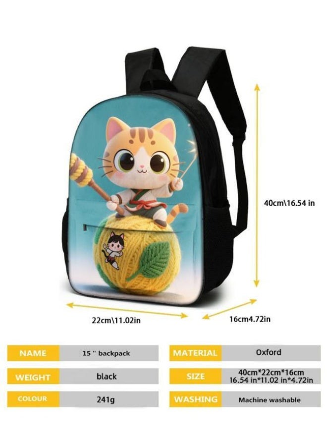 Bright Li Fire Unlock the new fashion of childish fun! Three-piece set of bags, cartoon elements for children and teenagers (students, children, friends' outings, mountain climbing, schooling, etc. can be used) - 14  - Image 5