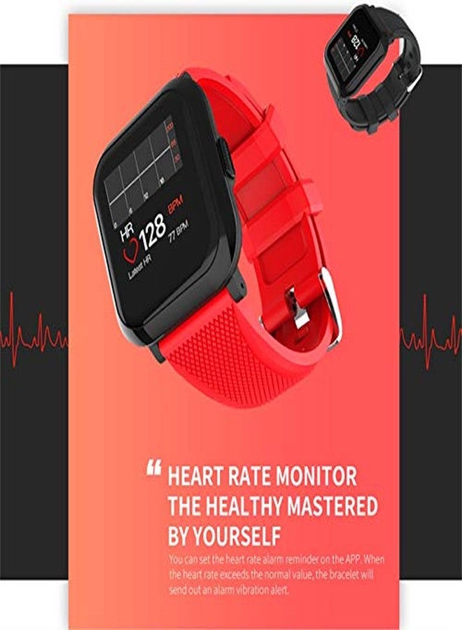 OPTA DB12-SB-116-Blue-OPTA Rubber Eros Bluetooth Fitness Watch| Blood Pressure| Full Touch Screen | Heart Rate | TFT Color Screen Fitness Tracker for All Android/iOS, Medium (Blue) - Image 2